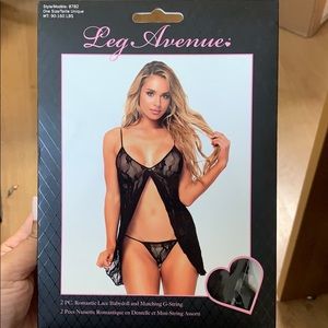 Leg avenue black lingerie